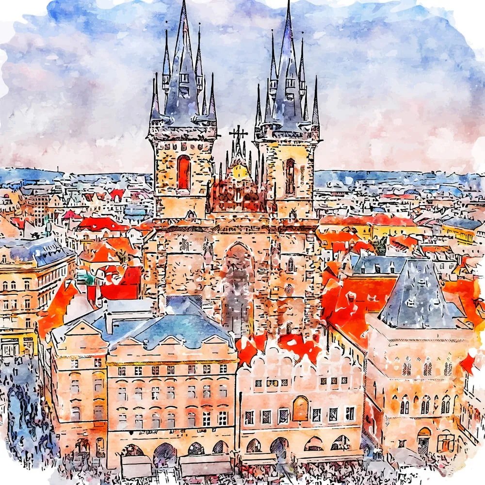 Dipinto 90x90 cm Prague - Fedkolor