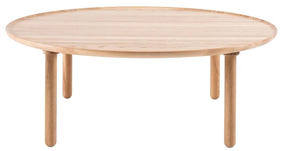 Tavolino rotondo in legno di quercia in colore naturale ø 100 cm Mu - Gazzda