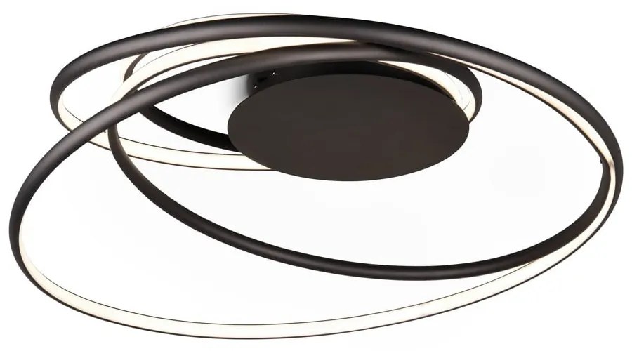 Plafoniera a LED nera con paralume in metallo Nala - Trio Select