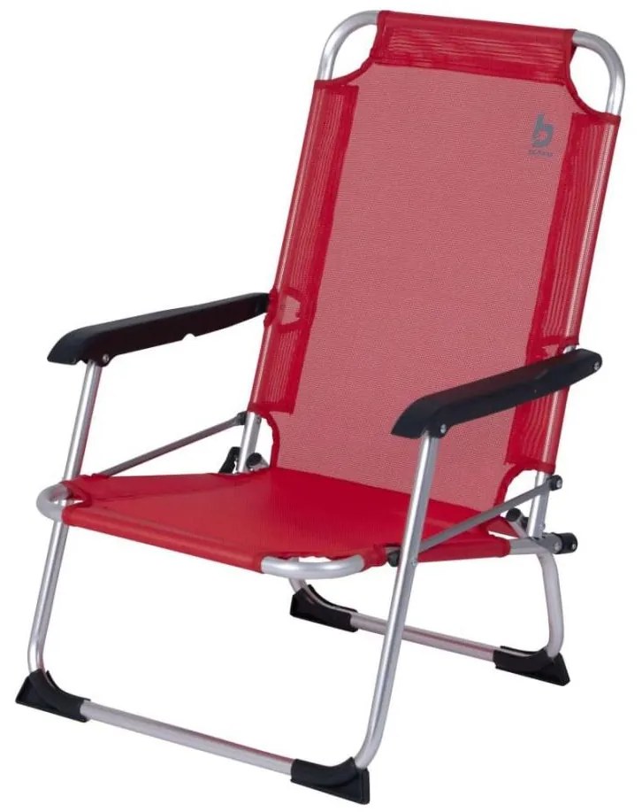 Sedia da campeggio pieghevole rossa