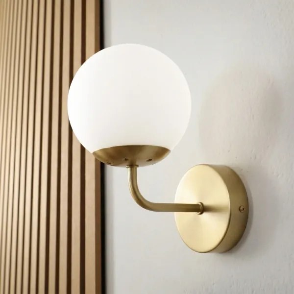 Brilagi - Lampada da parete MALIVA 1xE14/15W/230V dorata/bianca