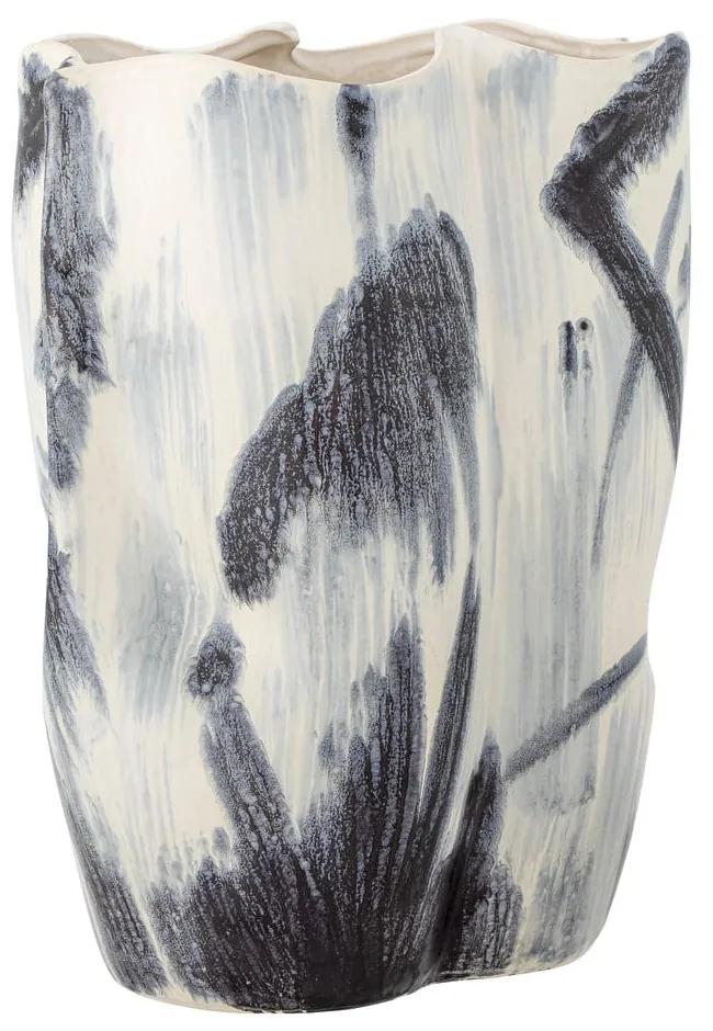 Vaso in gres bianco e nero (altezza 37 cm) Elira - Bloomingville