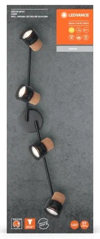 Ledvance - Faretto LED DECOR CORK 4xGU10/3,4W/230V