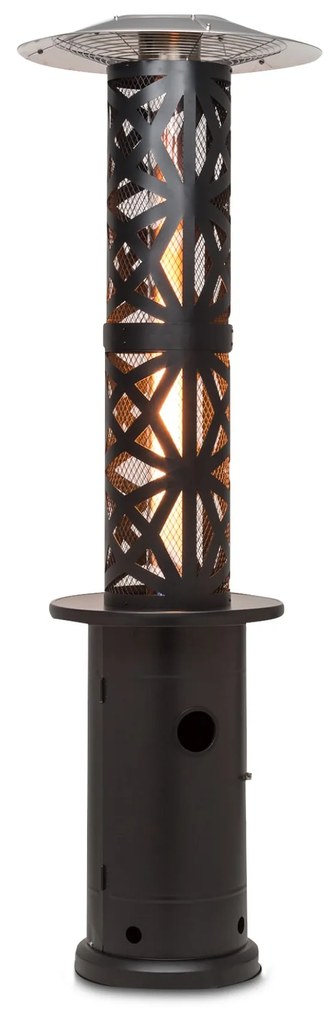 blumfeldt Goldflame Style, radiatore da terrazzo, 11,2 kW, visione a 360°, portatile, nero