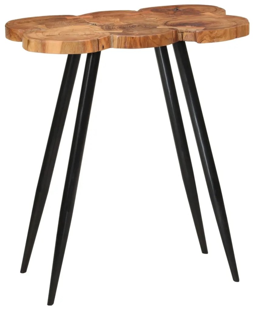 Tavolo Da Bar İn Legno 90x54x105 Cm Legno Massello Di Acacia /