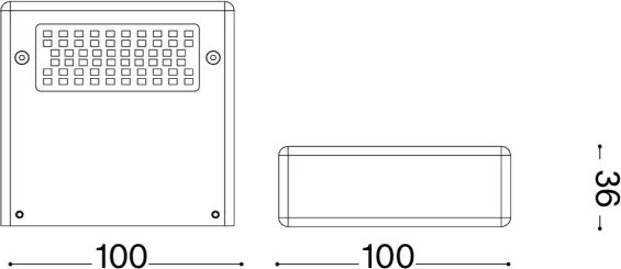 Ideal Lux - Lampada da parete LED TAB LED/24W/230V CRI 90 ottone