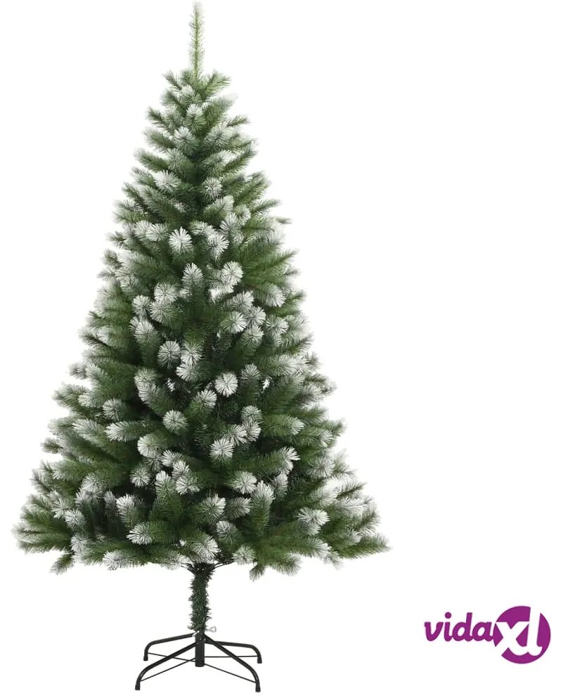 vidaXL Albero Natale Artificiale Incernierato con Neve Fioccata 120 cm