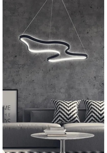 Lampadario LED sospeso con cavo ARTISAN LED/36W/230V 6500K nero