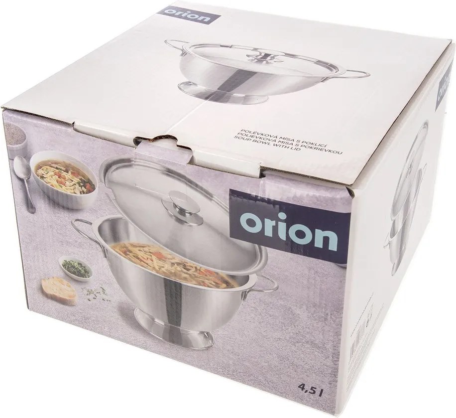 Ciotola argentata in acciaio inox ø 26 cm – Orion