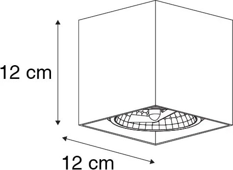 Faretto da incasso di design con forma quadrata - Box