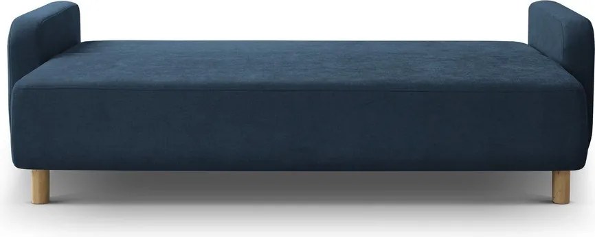 Divano blu scuro allungabile con contenitore 231 cm Elen – Micadoni