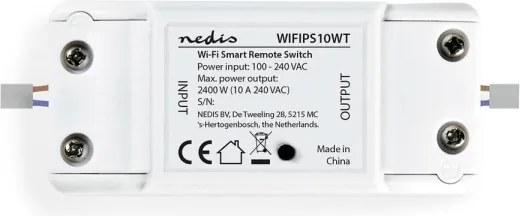 Nedis WIFIPS10WT − Interruttore per circuito elettrico 2500W/230V/17dBm Wifi