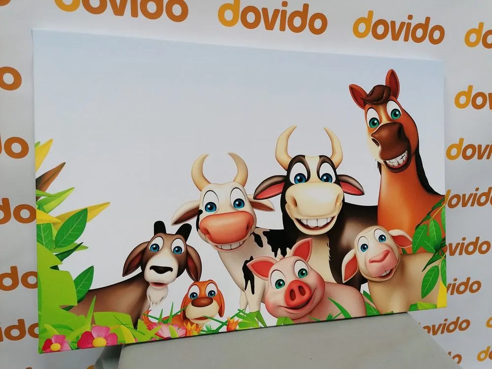 Quadro su tela – Animali della fattoria