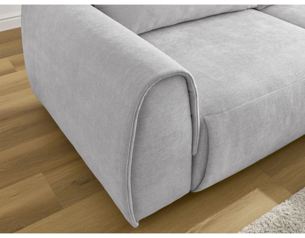 Divano angolare in grigio chiaro Aden – Bobochic Paris