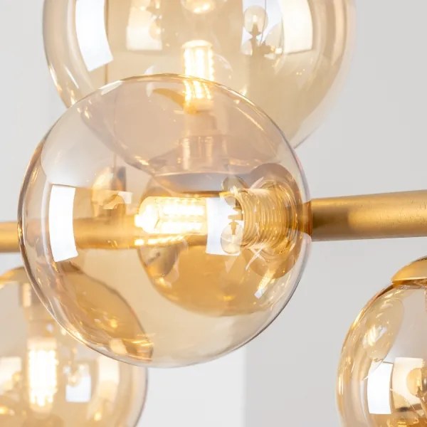Brilagi -Vetro di ricambio per lampadario, applique e lampada MISTEL,MILLA Ø15 cm dorato