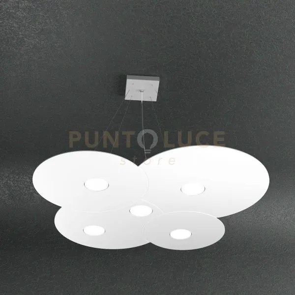 Cloud sospensione 5 luci bianco 1128-s5-bi