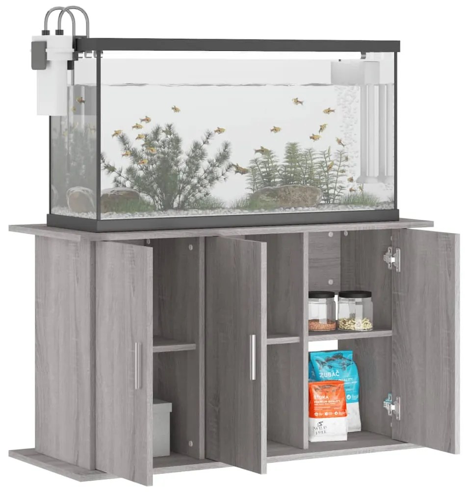 Supporto acquario 101x41x58 cm legno multistrato grigio sonoma