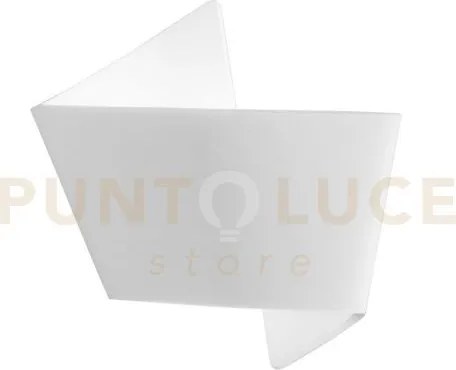 Applique a parete origami bianca 1 luce attacco e27 30,5x12x31cm in...