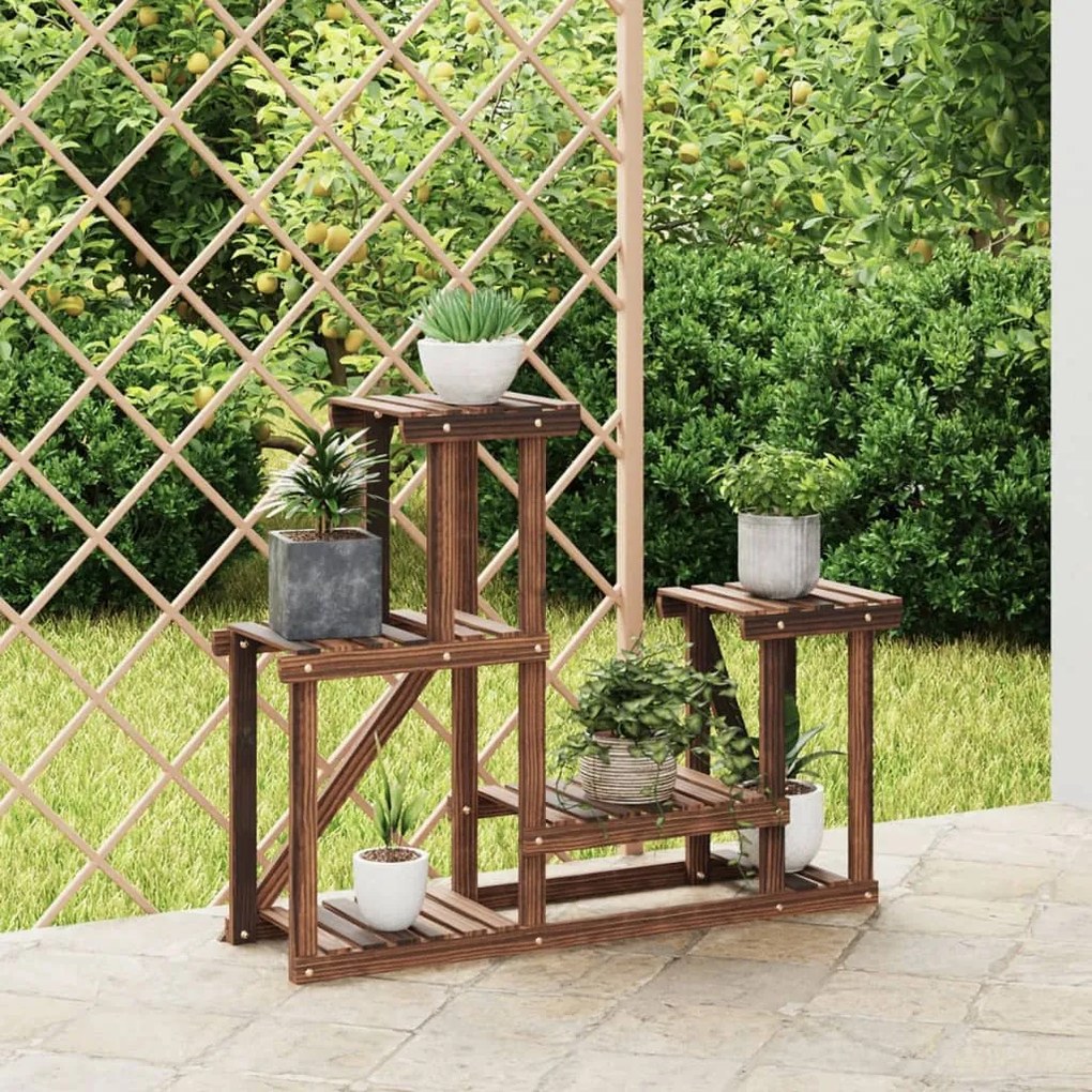 Portafiori 90x25x73,5 Cm İn Legno Massello Di Abete /