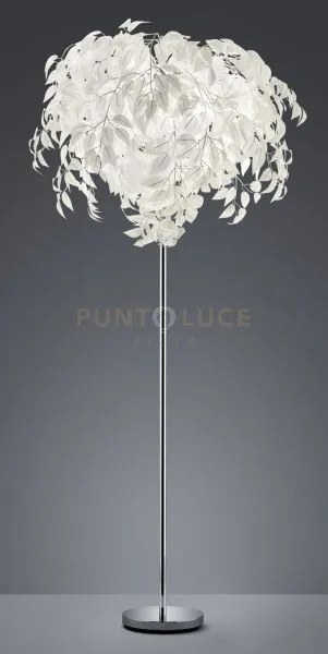 Leavy piantana foglie lavabili d. 70 x h. 180cm  3 luci attacco e14
