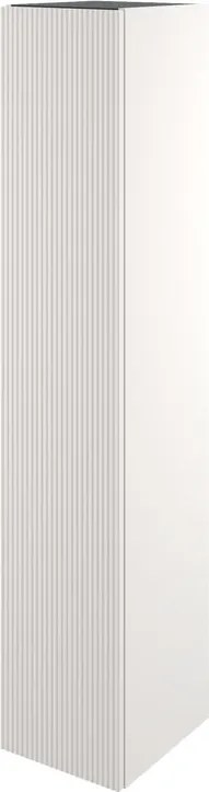 Colonna New Groove P35 L30 H154 1 anta, bianco lino cannettato  Maniglia venduta separatamente, disponibile in diverse finiture