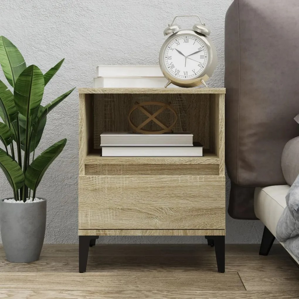 Comodino Rovere Sonoma 40x35x50 Cm /