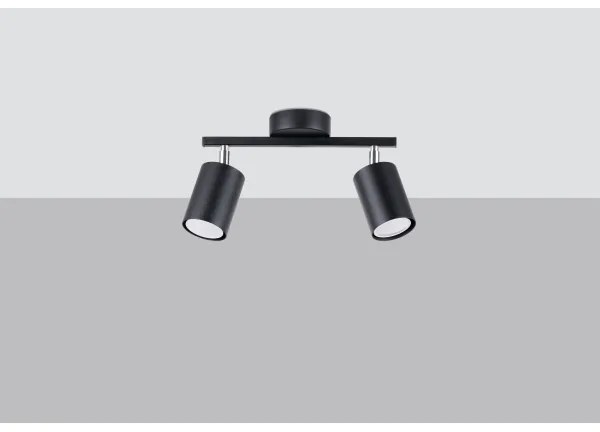 Sollux SL.1127 - Faretto LEMMI 2xGU10/40W/230V nero