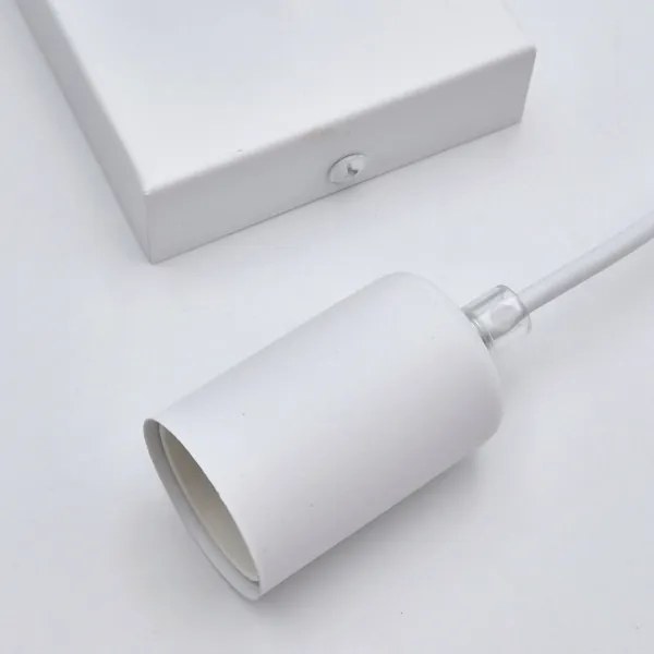 Lampadario a sospensione con filo ASTRID 1xE27/60W/230V bianco