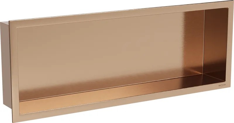 Mexen X-Wall-R mensola ad incasso con flangia 60 x 20 cm, rame spazzolato - 19C0602010
