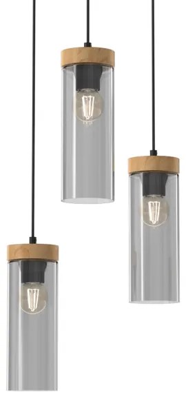 Lampadario a sospensione con filo ELICA 3xE27/60W/230V