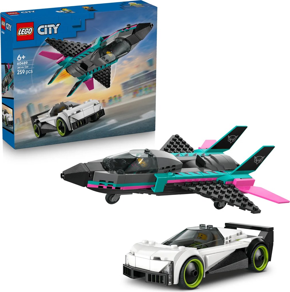 Jet contro auto sportiva Lego City
