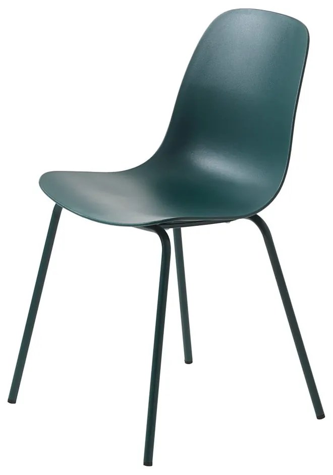 Sedia da pranzo in plastica turchese Whitby - Unique Furniture