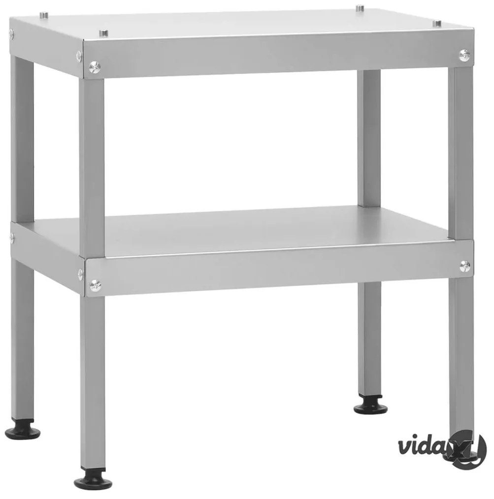 vidaXL Tavolo per Forno Affumicatore 40x28x44,5 cm in Acciaio Zincato