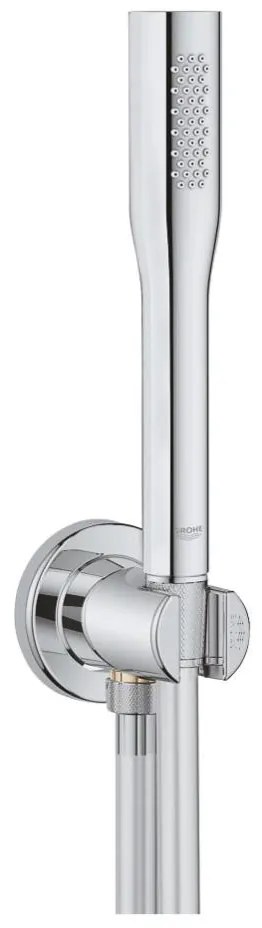 GROHE 26404000 - Doccia a mano STICK con tubo flessibile e supporto, cromato lucido