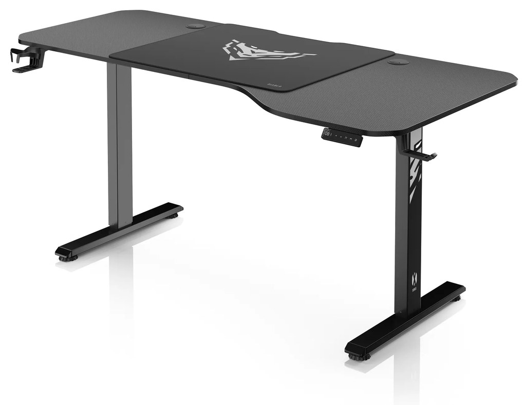 Scrivania Regolabile in Altezza Diablo X-Tensio 1600 Nero