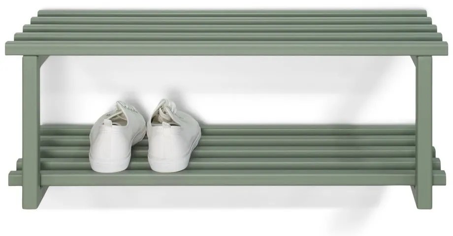 Scarpiera verde polveroso in metallo da parete 71x26x34 cm Marco – Spinder Design