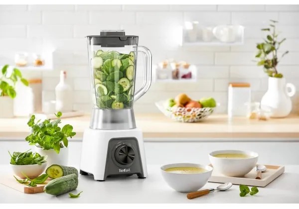 Tefal - Miscelatore da tavolo 1,5 l BLENDEO+ 450W/230V grigio/bianco