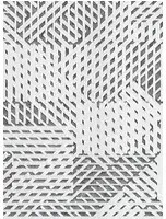 Arte International Carta da parati Oblique - Weiß/ Schwarz