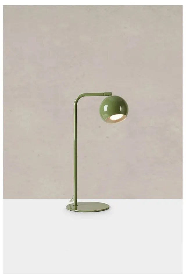 Lampada da tavolo verde con paralume in metallo (altezza totale 39,5 cm) Pop – Markslöjd