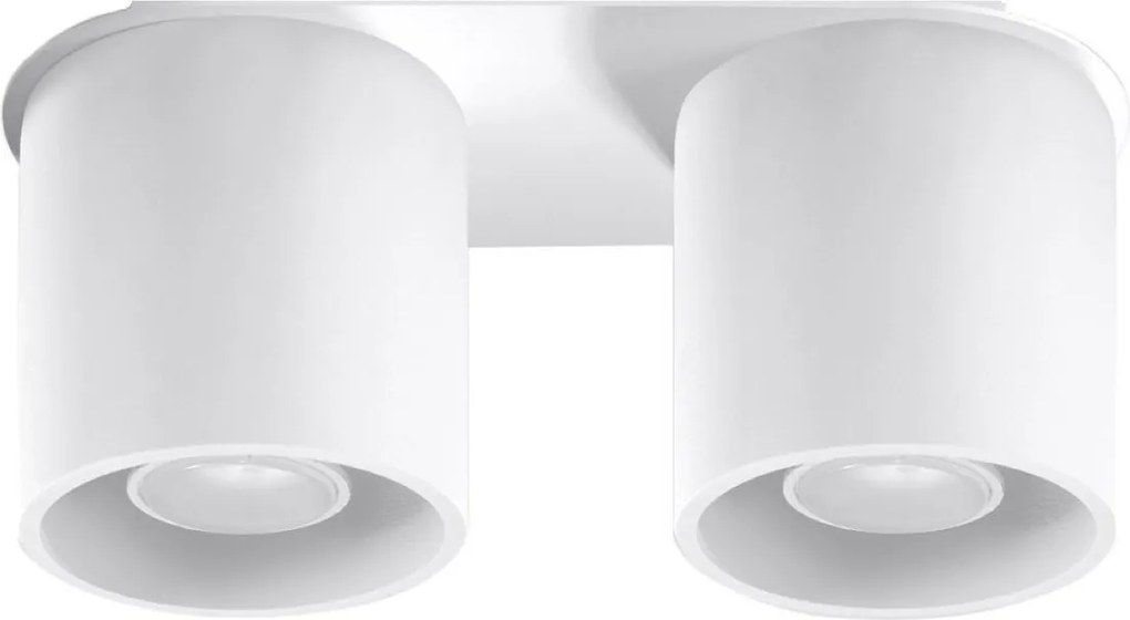 Plafoniera da soffitto in acciaio 2xGU10 ORBIS 2 in Alluminio