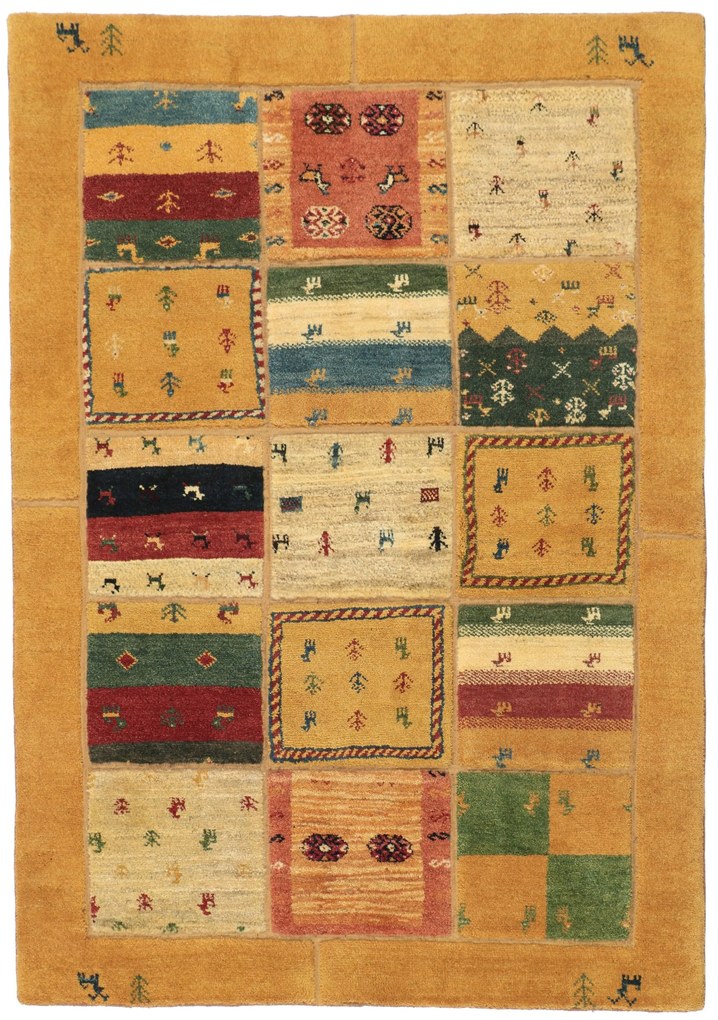 Gabbeh Tappeto persiano 140 x 200 (Iran) Annodato A Mano
