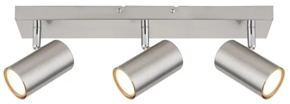 Globo 57911-3 - Faretto ROBBY 3xGU10/25W/230V cromo opaco