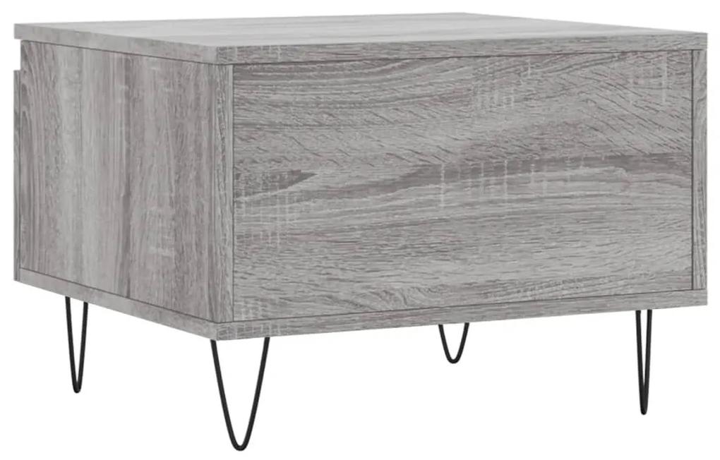 Tavolino da Salotto Grigio Sonoma 50x46x35 cm Legno Multistrato