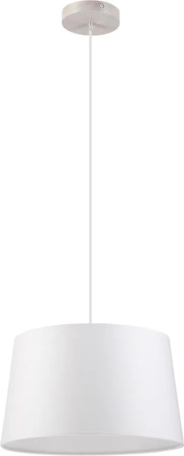 Lampadario su cavo AIDA 1xE27/60W/230V Ø 35 cm rovere/bianco