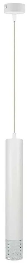 Lampadario a sospensione con filo TUBI 1xGU10/8W/230V bianco