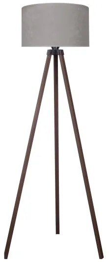 Brilagi - Lampada con piedistallo VELVET 1xE27/60W/230V marrone/grigio