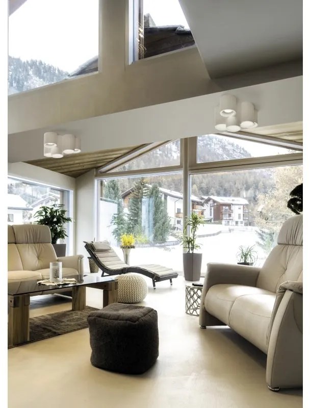Plafoniera design Arta Ø 24 cm bianco IP20, 5XGU10