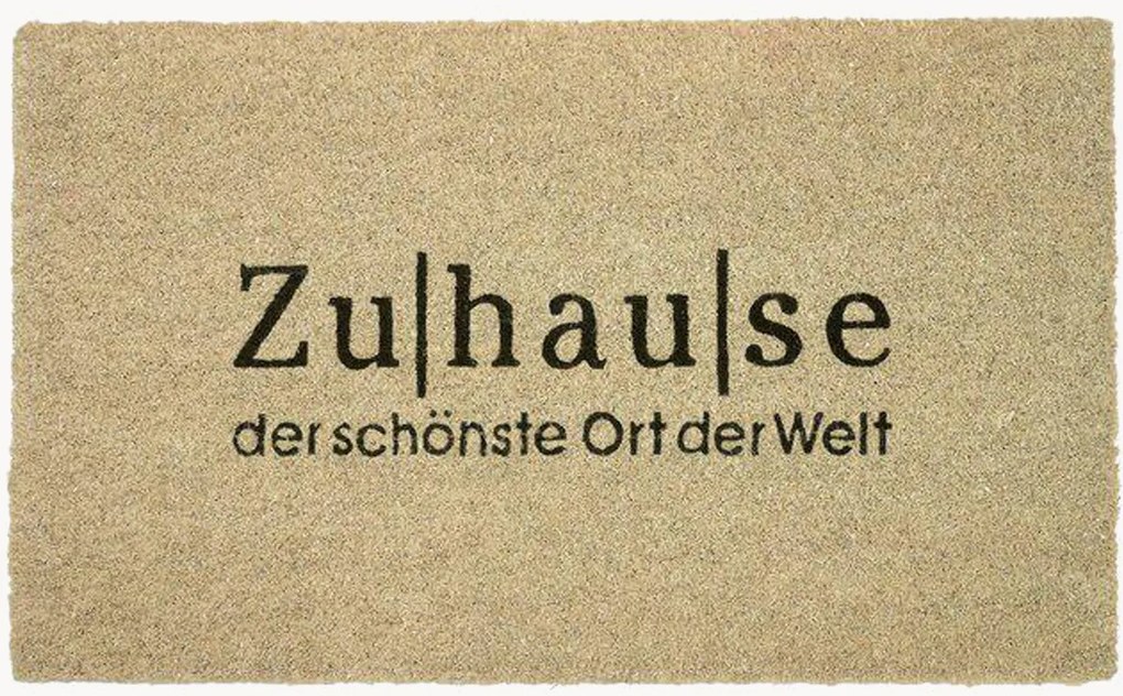 Zerbino fatto a mano Cocos Doormat Zu Hause