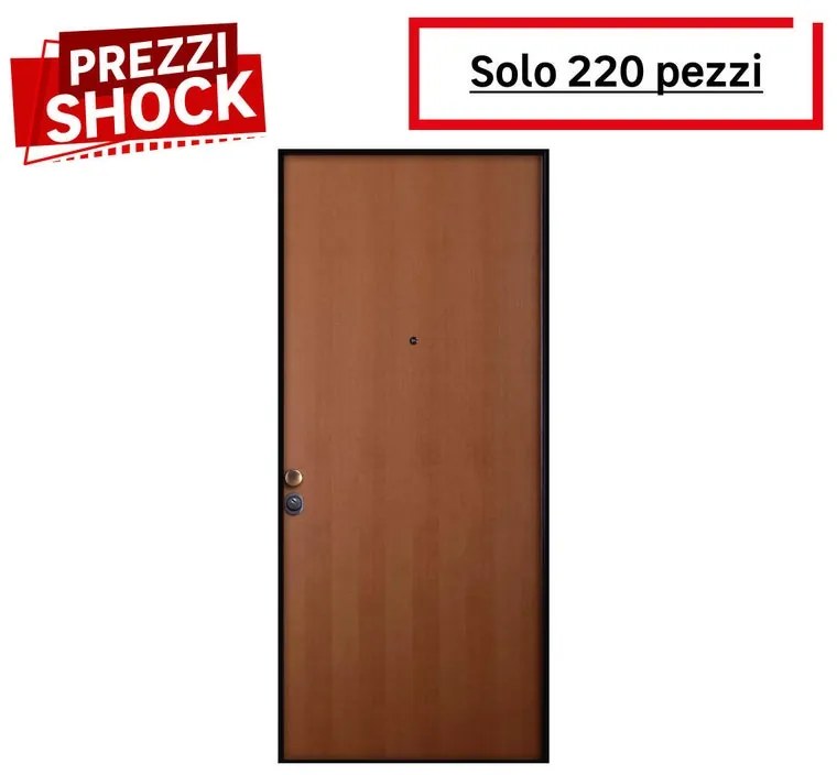 Porta blindata MASTER Easy L 90 x H 210 cm noce apertura destra