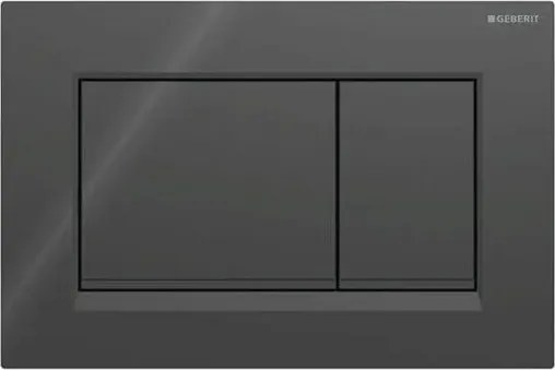Geberit 115.883.DW.1 - Placca Sigma30 per scarico 24,6x16,4 cm nera
